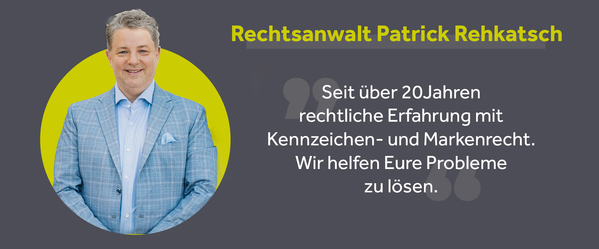 Rehkatsch Rechtsanwälte über 20 Jahre Erfahrung im Markenrecht, Markenanmeldungen , Markenschutz, Markenrecherche, etc